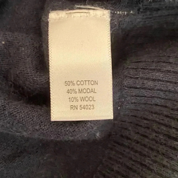 Banana Republic short sleeve sweater with short, ruched sleeves sz M EUC - Picture 8 of 9